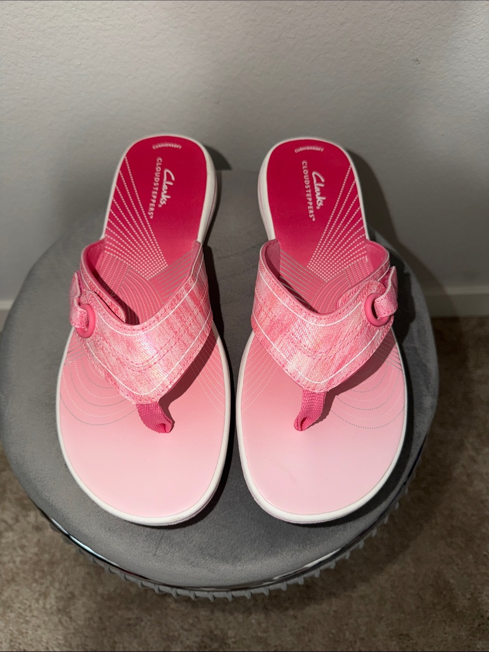 Clarks Cloudsteppers Sport Thong Sandals - Breeze Sea